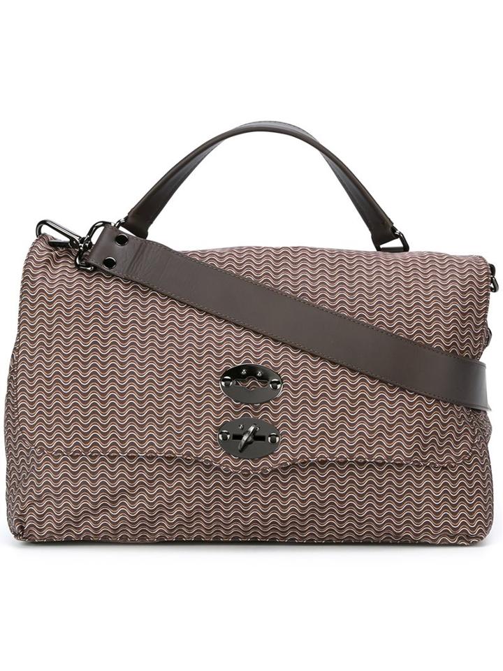 Zanellato 'postina' Tote Bag, Women's, Brown, Nylon