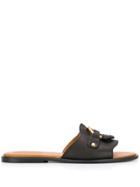 See By Chloé Ring-embellished Slippers - Black