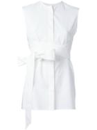 Each X Other Belted Wrap Sleeveless Blouse