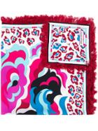 Emilio Pucci Abstract Print Fringed Scarf - Multicolour