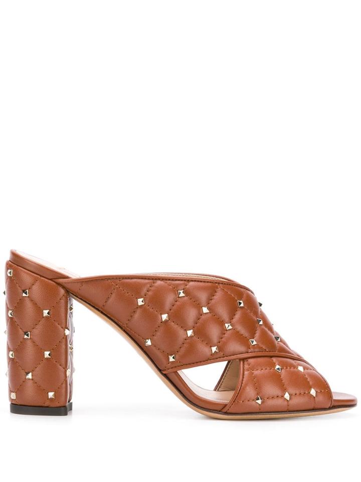 Valentino Valentino Garavani Rockstud Spike Mules - Brown