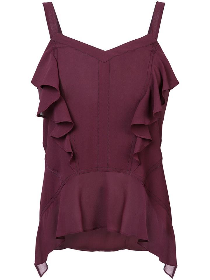 Derek Lam Ruffled Cami - Red