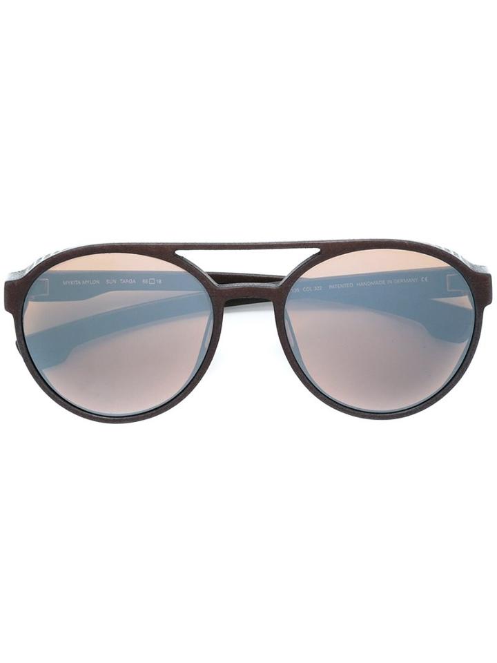 Mykita - 'targa' Sunglasses - Unisex - Acetate - One Size, Brown, Acetate