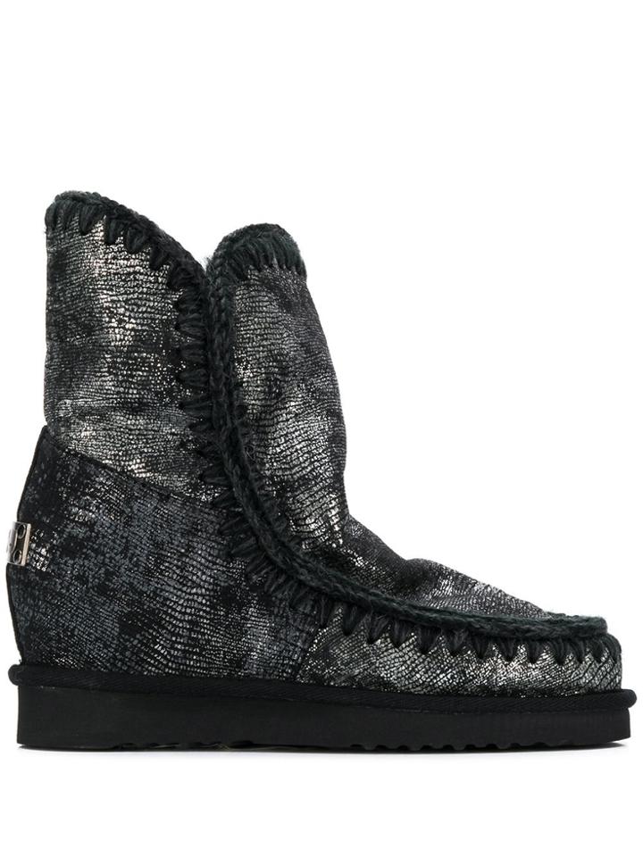 Mou Mu. Fw121000ceskimo Inner Wedge Shortgksibk - Black