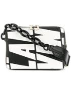 Lanvin Logo Print Shoulder Bag - Black