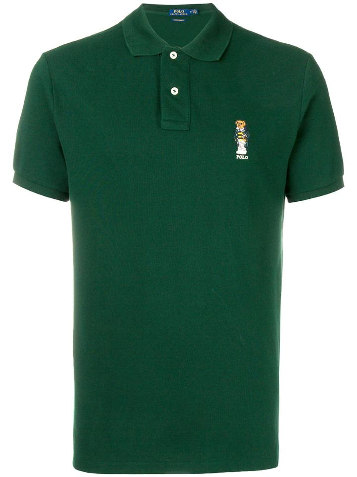 Polo Ralph Lauren Logo Embroidered Polo Shirt - Green