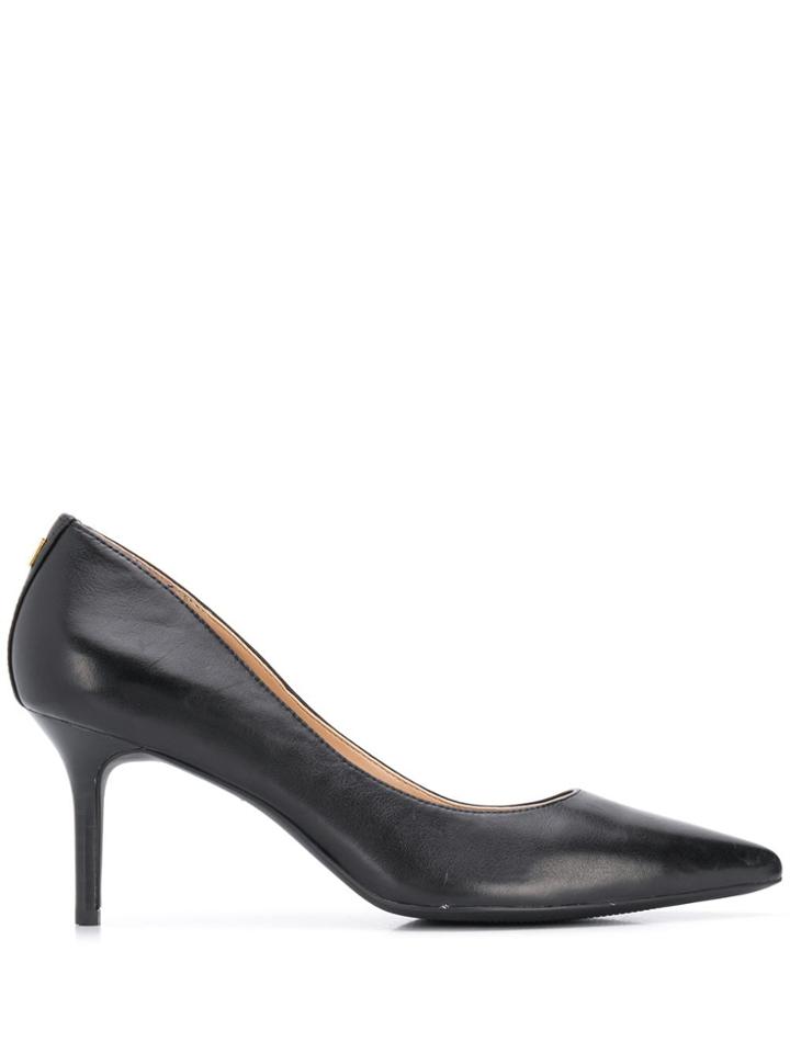 Lauren Ralph Lauren Signature Leather Look Pumps - Black