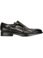 Henderson Baracco Classic Monk Shoes, Men's, Size: 42, Black, Beaver Fur/leather