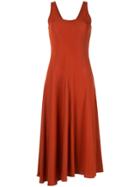 Des Prés Sleeveless Midi Dress - Orange