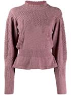Isabel Marant Étoile Peplum Hem Sweater - Purple