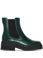 Marni Chunky Chelsea Boots - Green