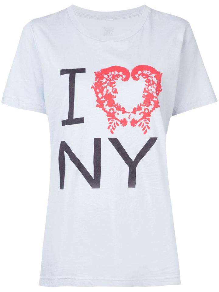 Rosie Assoulin Slogan T-shirt - Blue