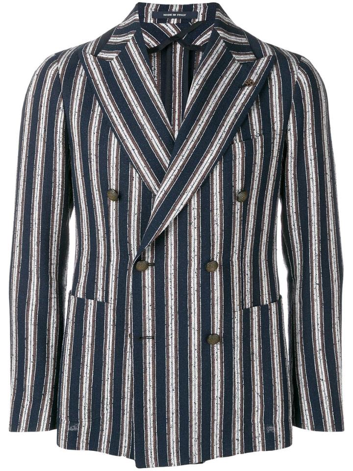Tagliatore Brian Double Breasted Jacket - Blue