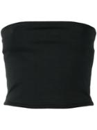 Balmain Shoulderless Tube Top - Black