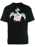 Palm Angels Palm Angels - Man - Angel S/s Tee Black Multicolor