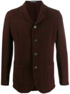 Emporio Armani Panelled Slim-fit Jacket - Red