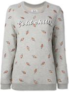 Zoe Karssen - 'cold Chillin' Sweatshirt - Women - Cotton/polyester - M, Grey, Cotton/polyester