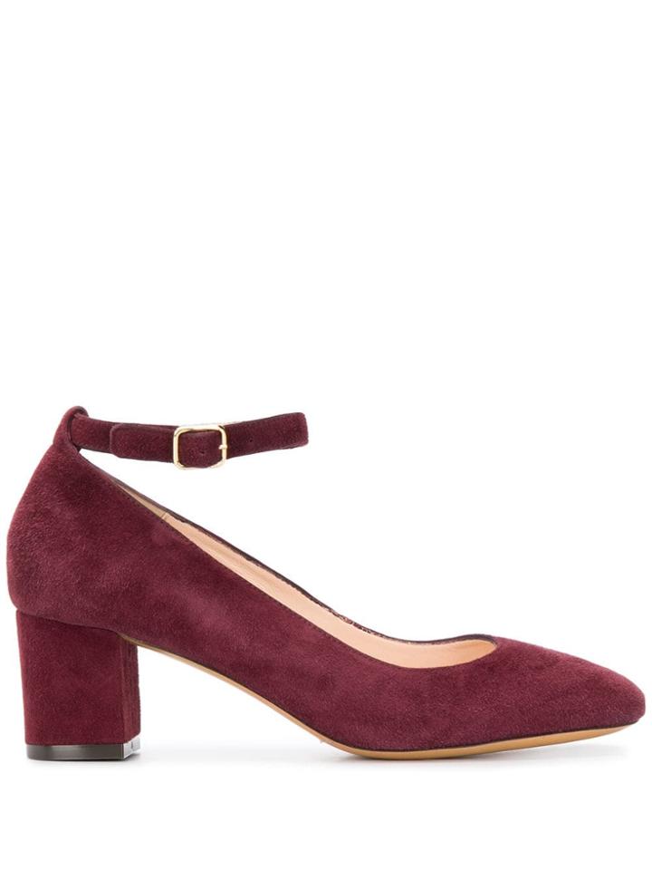 Tila March Side-buckle Pumps - Red