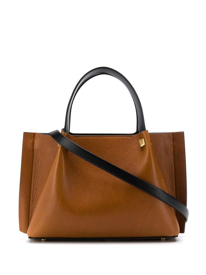 Valentino Valentino Garavani Go Logo Escape Small Tote - Brown