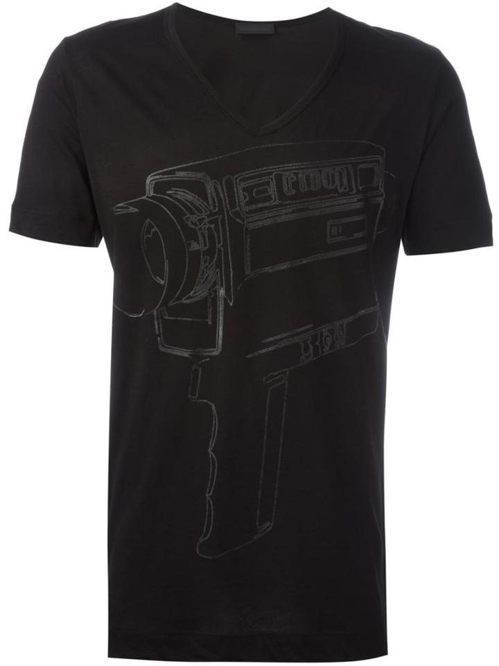 Diesel Black Gold Camera Print T-shirt, Men's, Size: Small, Cotton