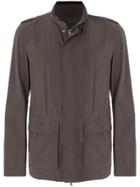 Herno Mid Length Elastic Waist Jacket - Brown