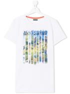 Napapjiri Kids Teen Landscape Printed T-shirt - White