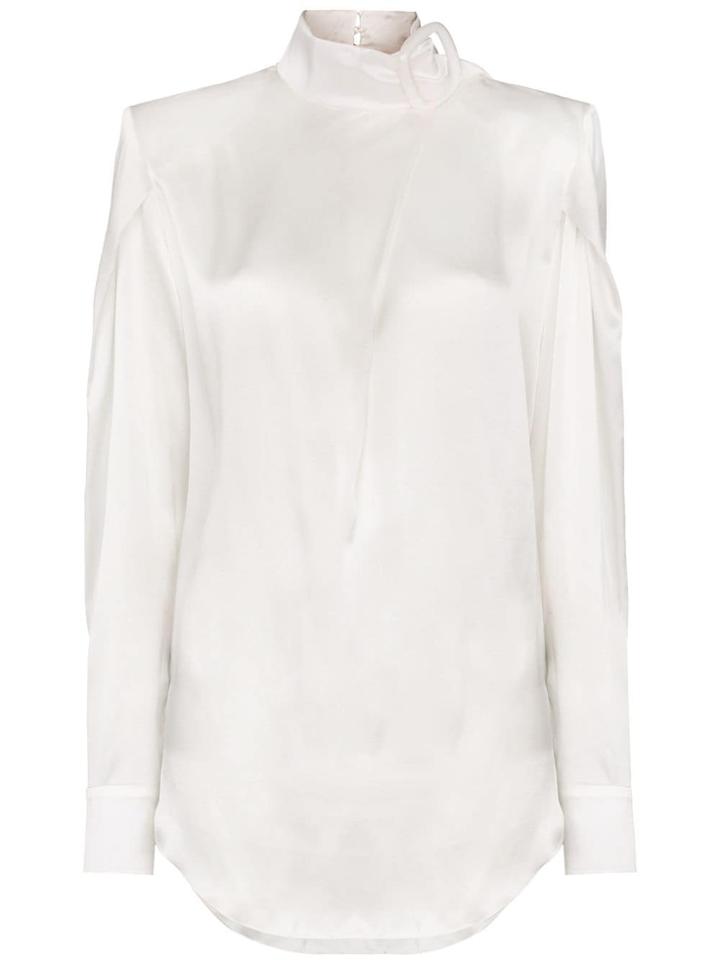 Matériel Buckle Detail Blouse - White