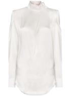 Matériel Buckle Detail Blouse - White
