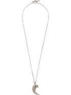 Parts Of Four Claw Pendant Necklace - Silver