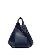 Loewe Medium Hammock Leather Bag - Blue