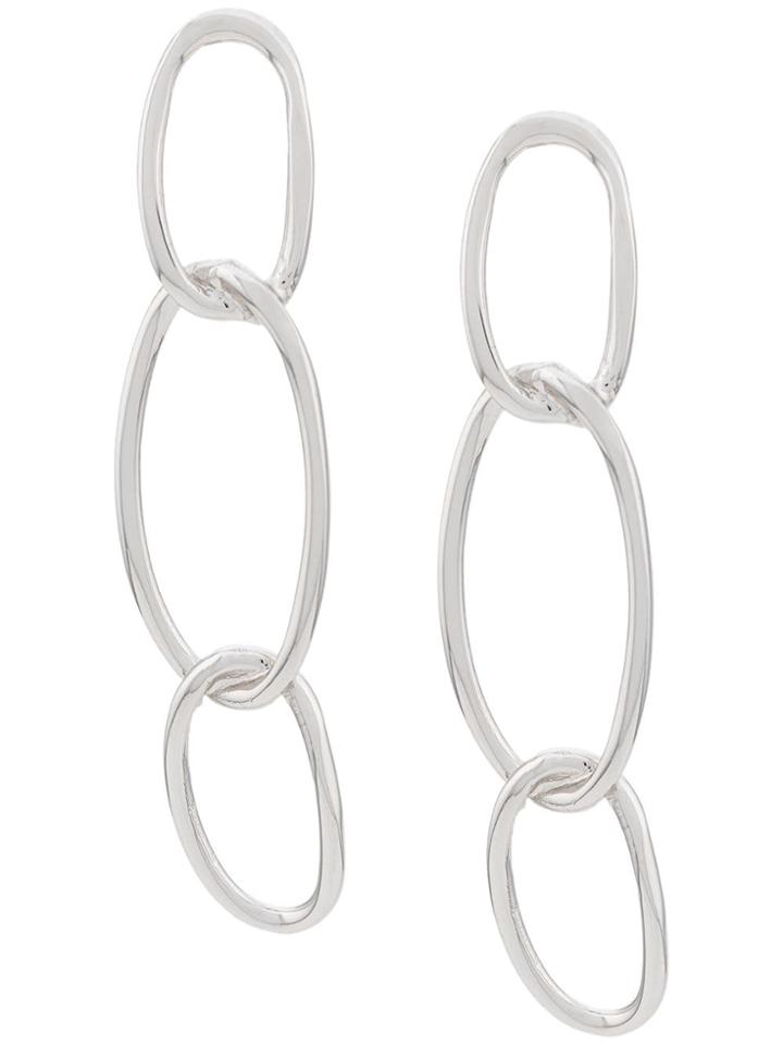 Federica Tosi Hanging Chain Earrings - Silver