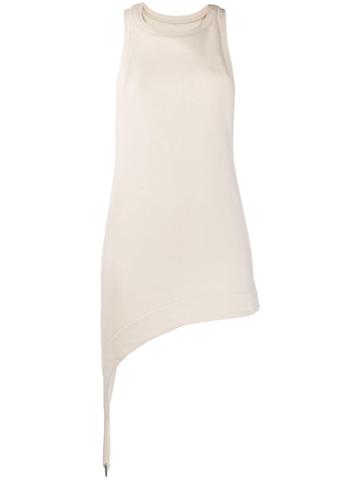 Zilver Asymmetric Mini Dress - Neutrals