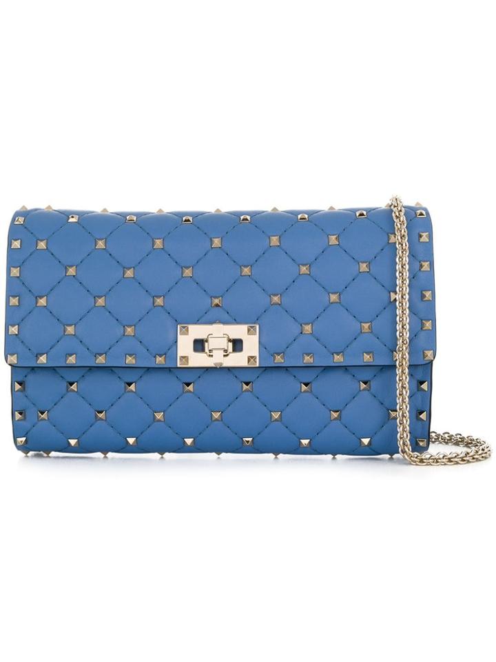 Valentino Valentino Garavani Rockstud Spike Shoulder Bag - Blue