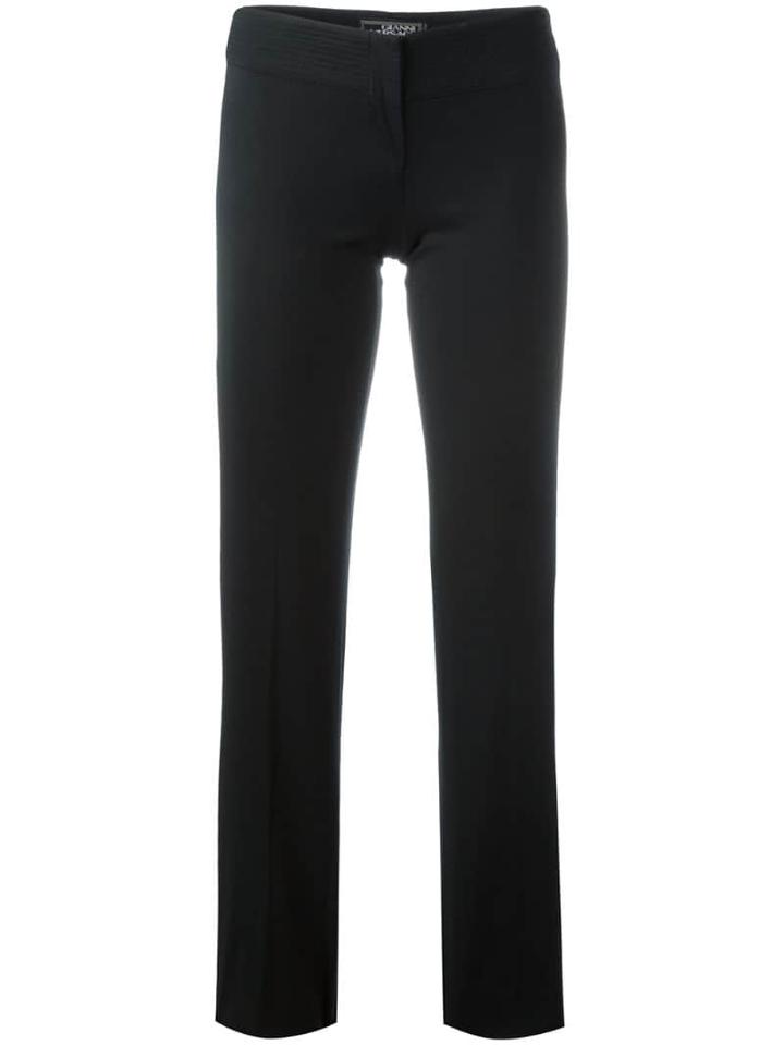Versace Pre-owned Slim Fit Trousers - Black