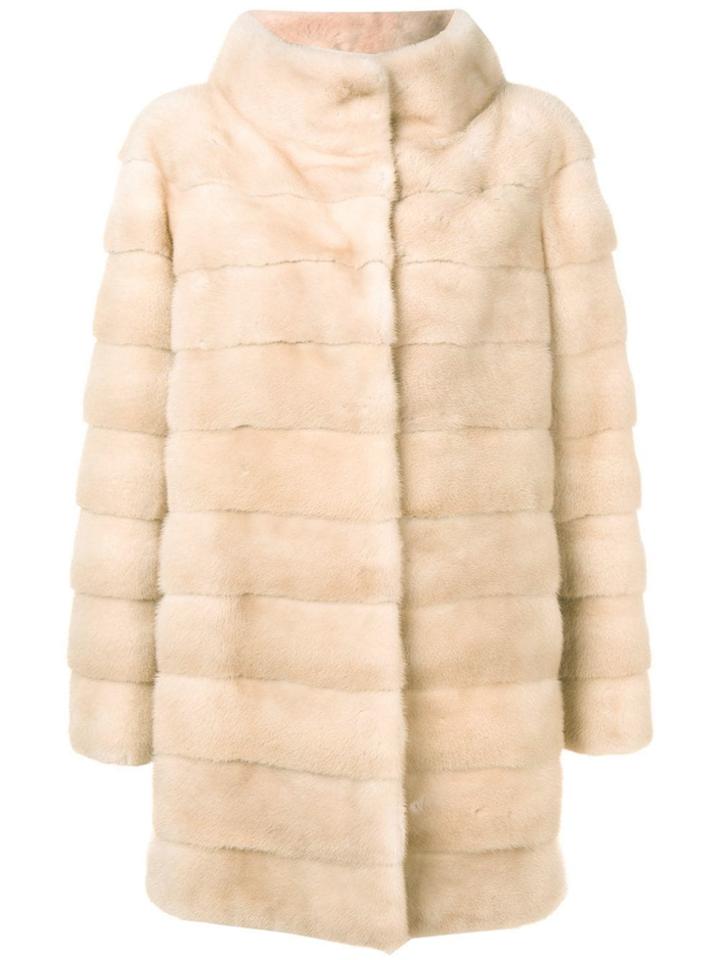 Liska Quilted Long Coat - Neutrals
