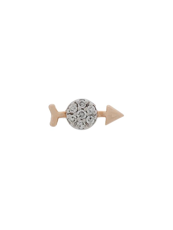 Kismet By Milka 14kt Rose Gold Arrow Diamond Stud