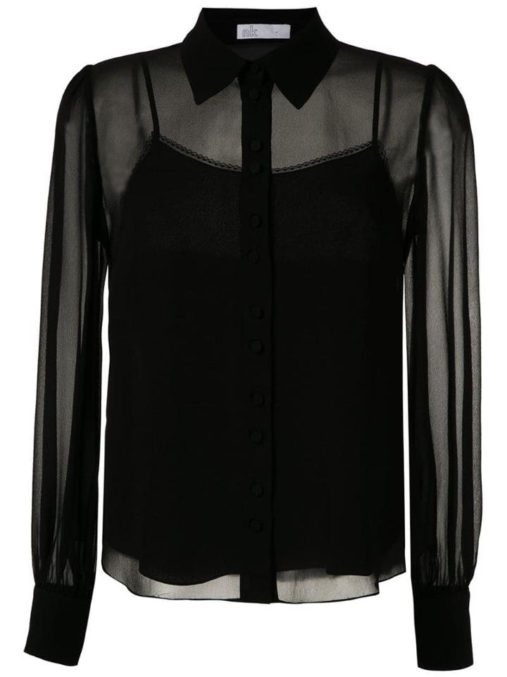 Nk Power Teresa Silk Shirt - Black