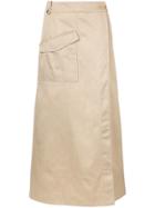 Nehera Wrap Front Long Skirt - Neutrals