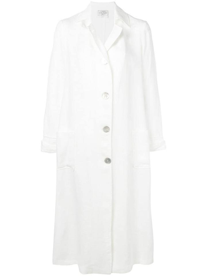 Forte Forte Long Buttoned Trench - White