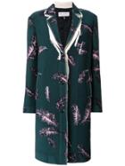 Emilio Pucci Feather Print Coat - Green