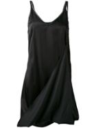 Mm6 Maison Margiela Asymmetric Hem Dress - Black
