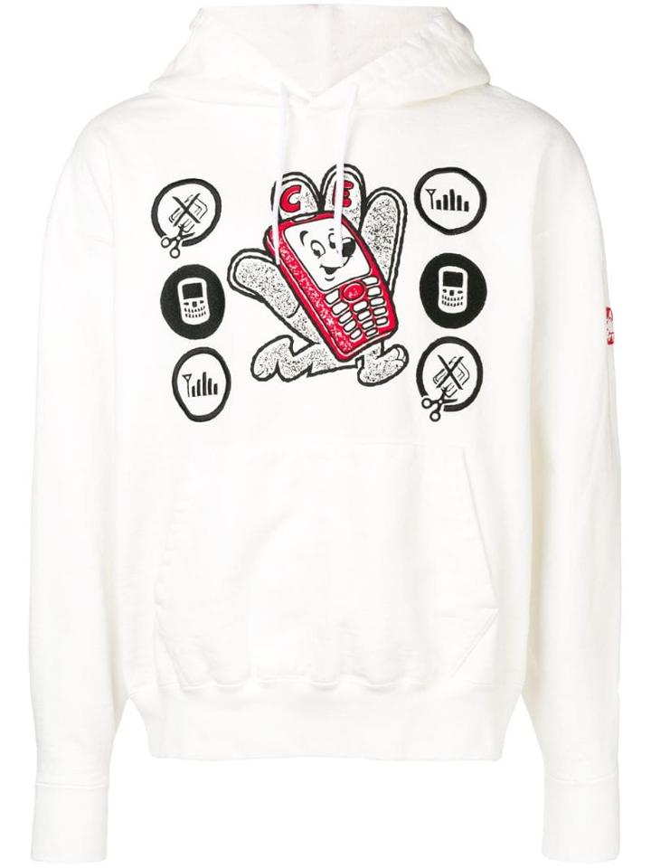 Cav Empt Hand Mobile Hoodie - White