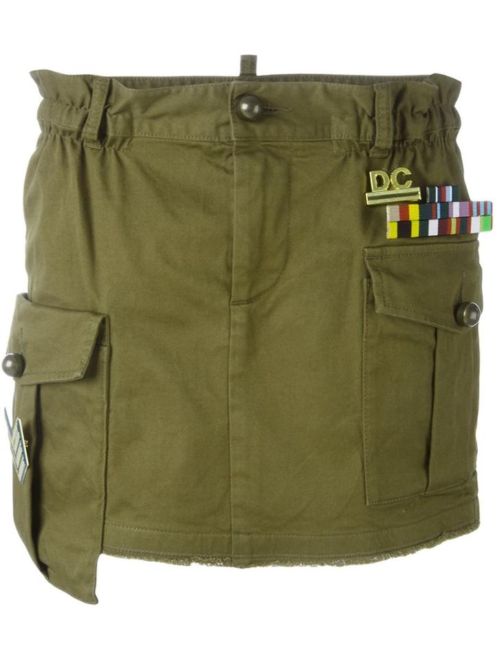 Dsquared2 'golden Arrow' Mini Skirt