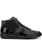 Maison Margiela Replica Hi-top Sneakers, Men's, Size: 7, Black, Leather/rubber