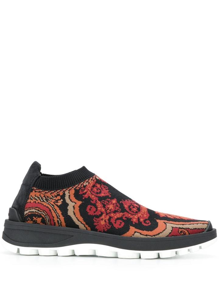 Etro Woven Trainers - Black