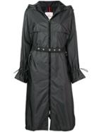 Moncler Slim Cinched-sleeve Trench Coat - Grey