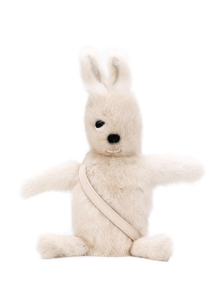 Rick Owens Hun Fat Bunny Mini-bag - White