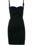 Paco Rabanne Sleeveless Mixed Jersey & Sponge Dress