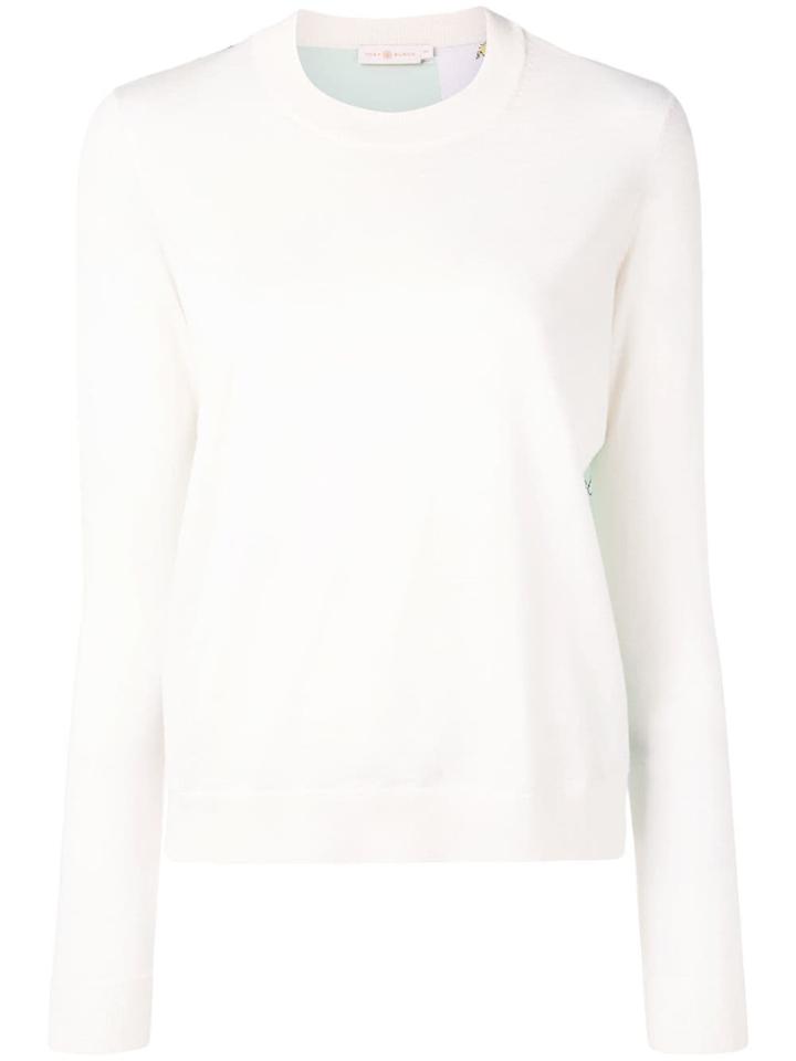 Tory Burch Panelled Jumper - White