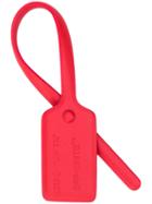 Off-white Leather Luggage Tag - Red